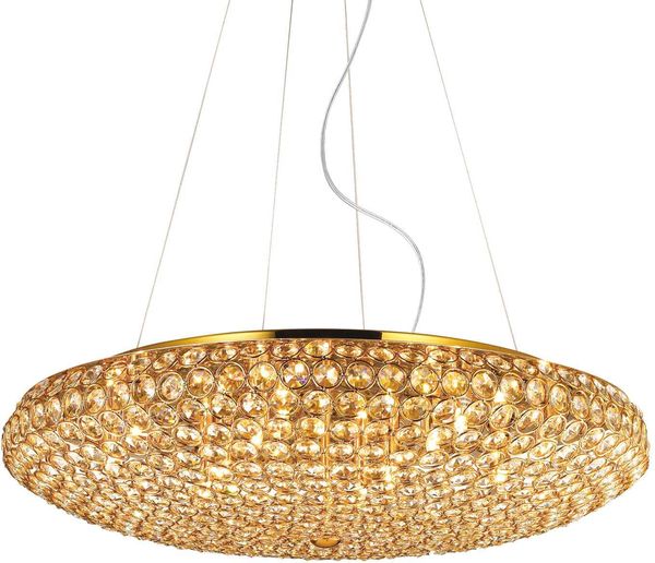 Кришталева люстра Ideal lux King SP12 Oro (88020)